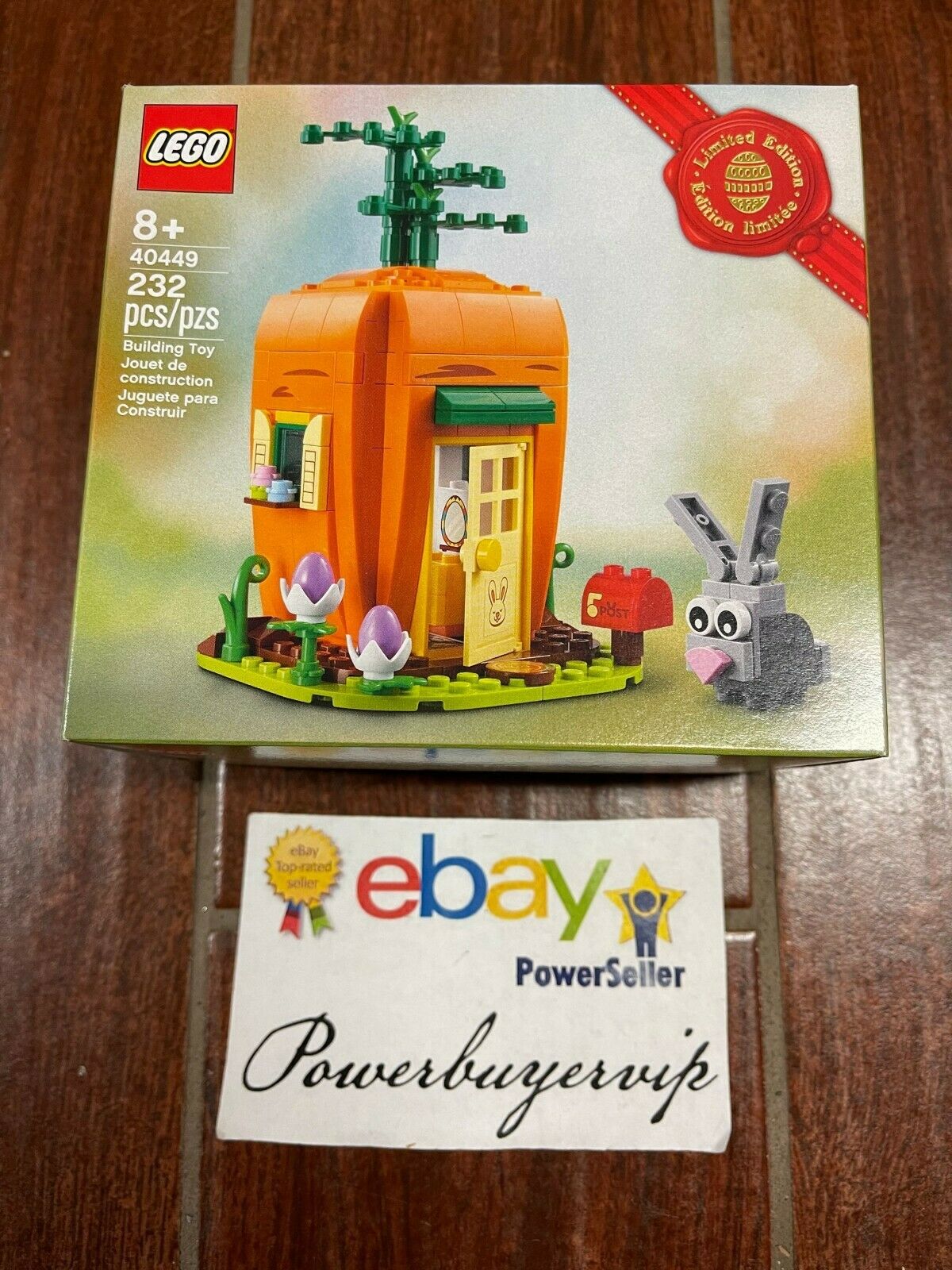 NEW LEGO 40449 LEGO Easter Bunny’s Carrot House 2 DAY GET NO SALES TAX - Click Image to Close